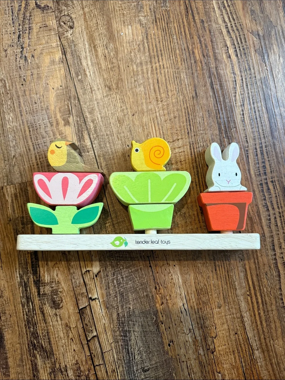 Tender Leaf Wooden Stackable Garden Animals